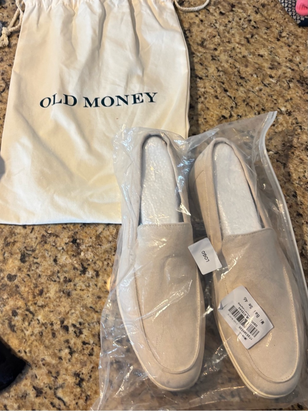 Men's Beige Loafers Slip-On - Old Money